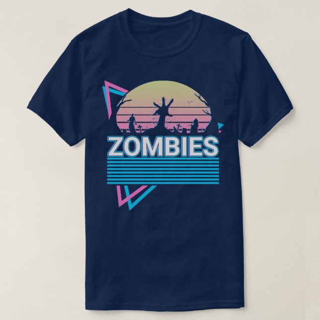 Camiseta Zombies retro (Diseño del anverso)