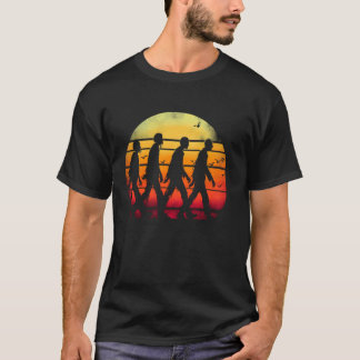 Camiseta Zombies Retro Sunset - Sombrío Zombie Halloween Lo