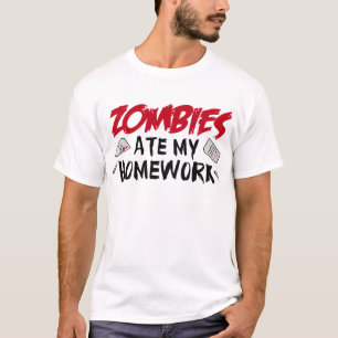 Camiseta Zombies se comieron mi casa