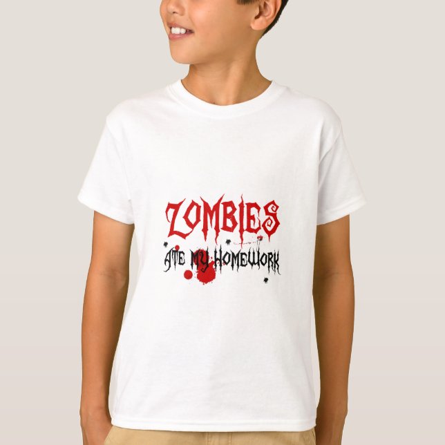 Camiseta Zombies se comieron mi casa (Anverso)