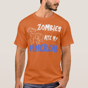 Camiseta Zombies se comieron mi páncreas Funny Guerrera T1D