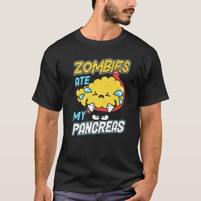 Camiseta Zombies se dan cuenta de mi prima de concienciació (Anverso)