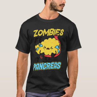 Camiseta Zombies se dan cuenta de mi sensibilidad al páncre