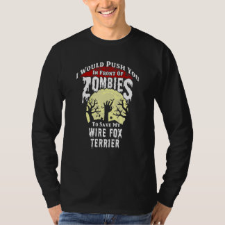 Camiseta Zombies Wire Fox Terrier Spooky Halloween