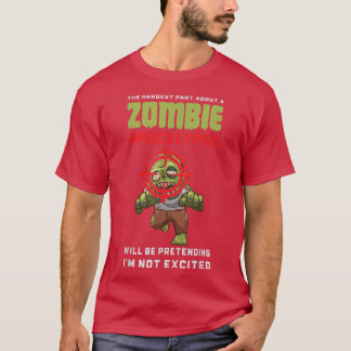 Camiseta Zombies Zombie Apocalypse Halloween Gracioso 6921