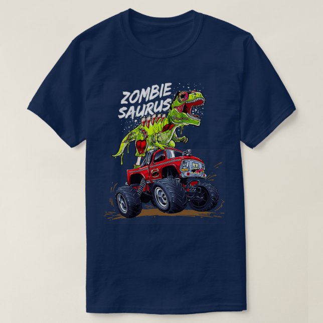 Camiseta Zombiesaurus Dinosaurrex (Diseño del anverso)