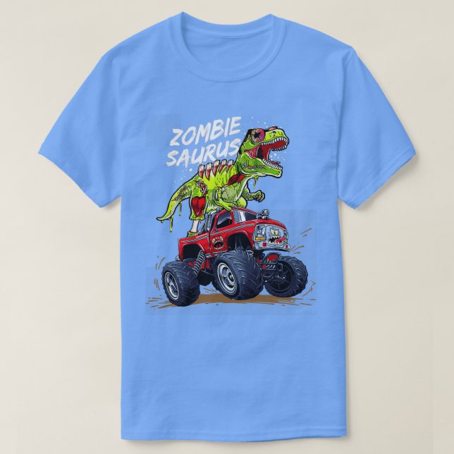 Camiseta Zombiesaurus Dinosaurrex Riding 2 (Diseño del anverso)