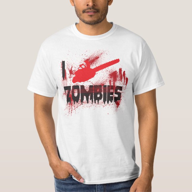 Camiseta Zombis de la "motosierra I" (Anverso)