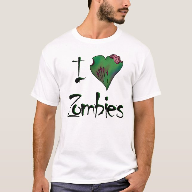 Camiseta Zombis del corazón - luz (Anverso)
