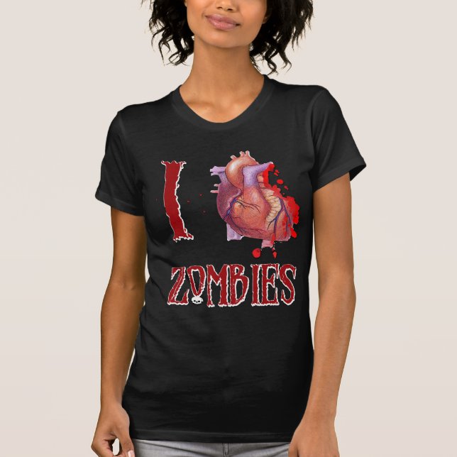 Camiseta Zombis del *heart* I (Anverso)