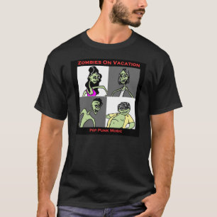 Camiseta Zombis el vacaciones - cuatro caras