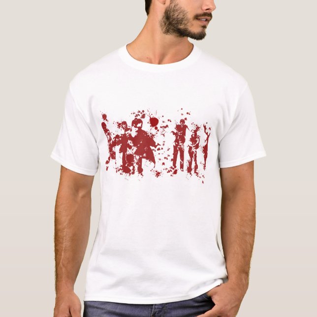 Camiseta Zombis sangrientos 2 (Anverso)