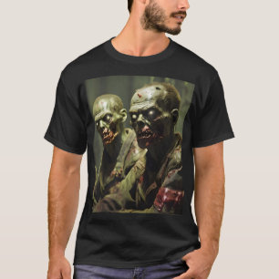Camiseta zombis viendo propaganda de televisión rusa