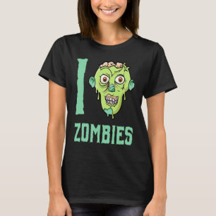 Camiseta Zombis Zombie Apocalipsis I Heart Zombies