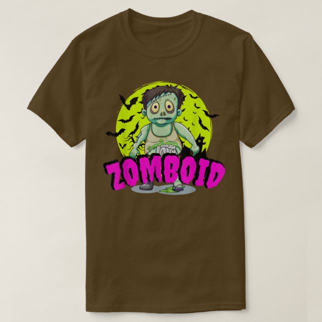Camiseta Zomboid Graciosos Niños Zombie Niño (Diseño del anverso)