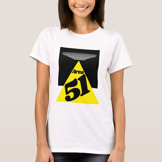 Camiseta Zona 51, OVNI (Anverso)
