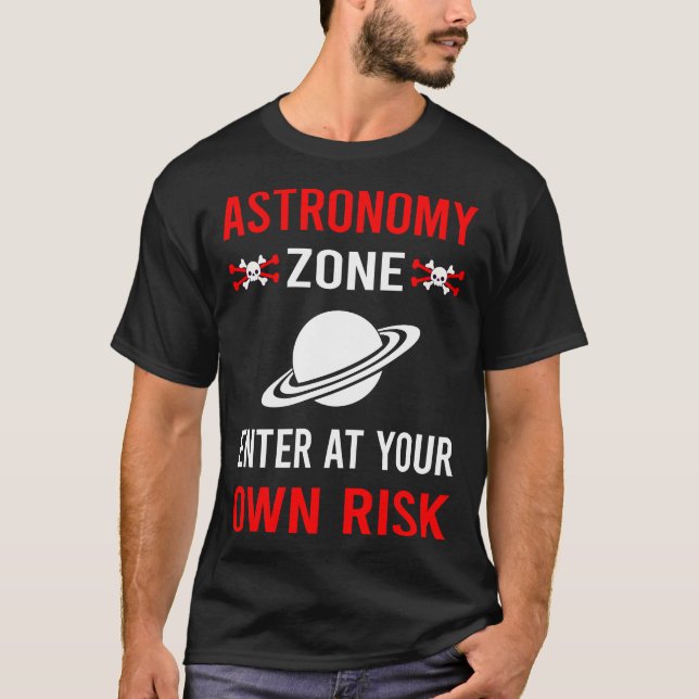 Camiseta Zona de Astronomía de Riesgo (Anverso)