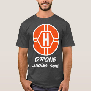Camiseta Zona de aterrizaje de drones Helicopter Pad