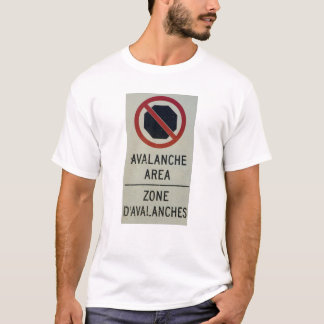 Camiseta Zona de avalancha canadiense sin parada