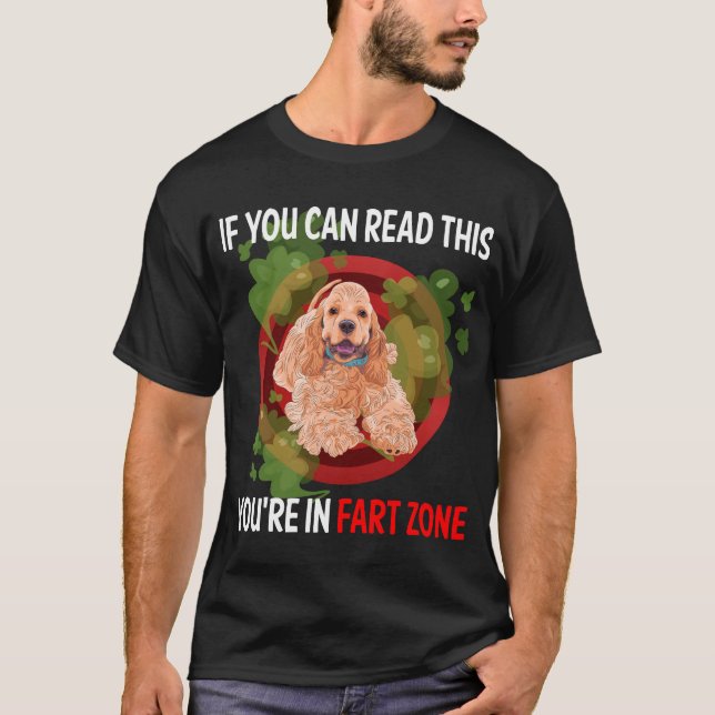 Camiseta Zona de Fart Cocker Spaniel 01 (Anverso)