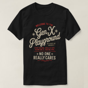 Camiseta Zona de juegos de Gen X Divertidas camisas nostalg
