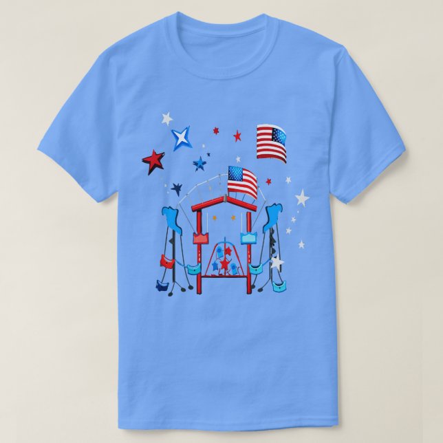 Camiseta Zona de juegos patriótica (Diseño del anverso)