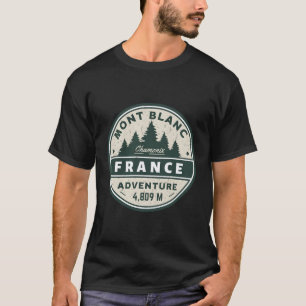 Camiseta Zona De La Estación De Chamonix Mont Blanc En Fran