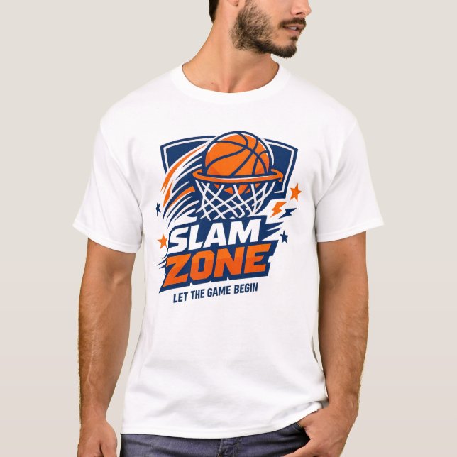 Camiseta Zona de Mate de Baloncesto (Anverso)