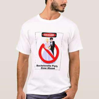 Camiseta Zona de partido de soltero por delante