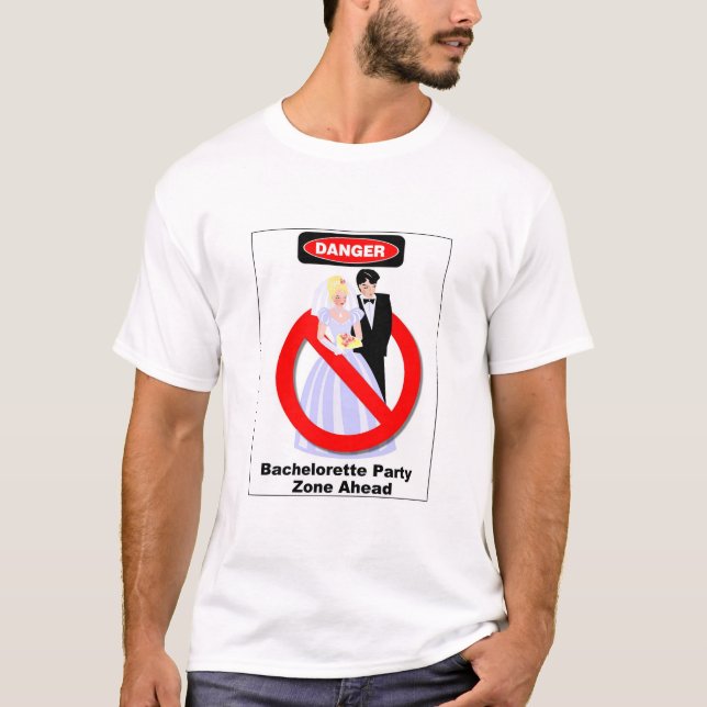 Camiseta Zona de partido de soltero por delante (Anverso)