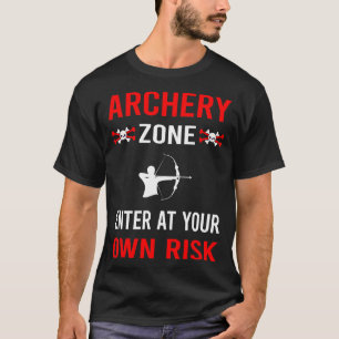 Camiseta Zona de Riesgo Arquería Arquero Flecha Flechas Arc