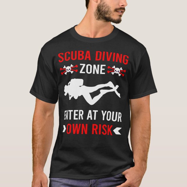 Camiseta Zona de riesgo Buceo Scuba (Anverso)