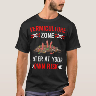 Camiseta Zona de riesgo Vermicultura Vermicompost
