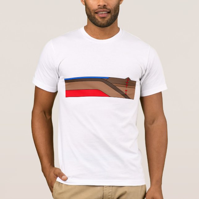 Camiseta Zona de subducción - Geología (Anverso)