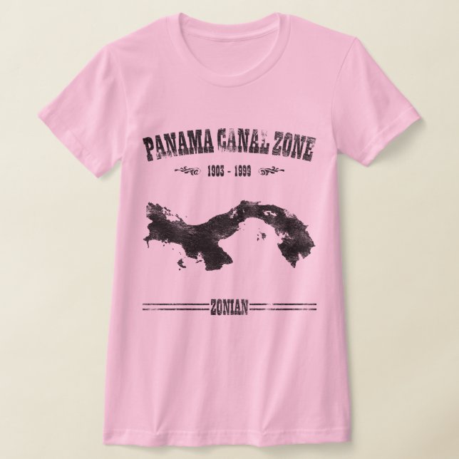 Camiseta Zona del Canal de Panamá, 1903-1999 y Zónico (Distribución)