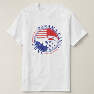 Camiseta Zona del Canal de Panamá con el istmo