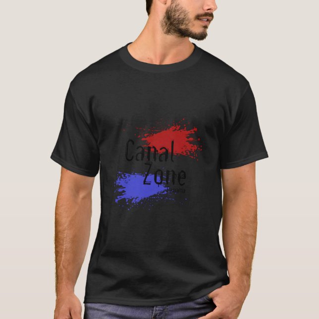 Camiseta Zona del Canal de Panamá estilizada (Anverso)