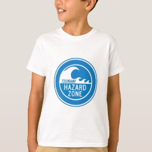 CAMISETA ZONA DEL PELIGRO DEL TSUNAMI