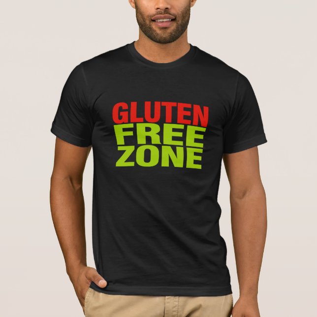 Camiseta Zona franca del gluten (enfermedad celiaca) (Anverso)