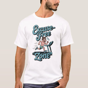 Camiseta Zona Libre de Excusas - Motivación de Gimnasio