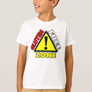 Camiseta Zona Libre de Gluten (enfermedad celíaca - alergia