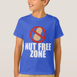 Camiseta Zona libre de nueces Peanut Allergy Kids