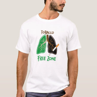 Camiseta Zona libre de tabaco, anti-humo