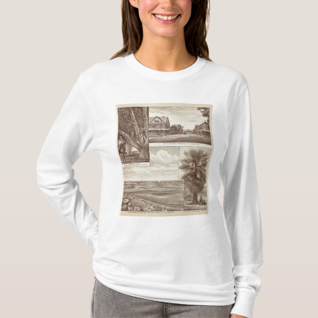 Camiseta Zona pionera del Co de la tierra, Porterville (Anverso)