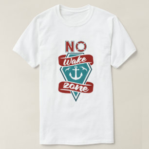 Camiseta Zona Sin Estela Ancla Náutica y Boya