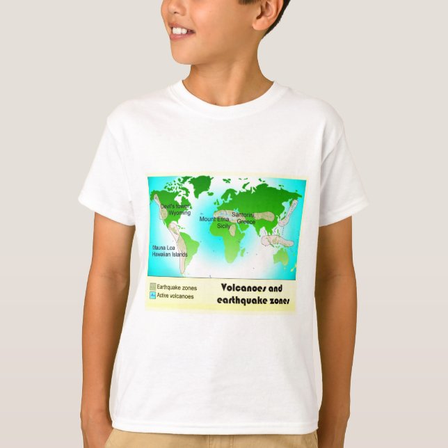 Camiseta Zonas de la ciencia, de la geografía, de los (Anverso)
