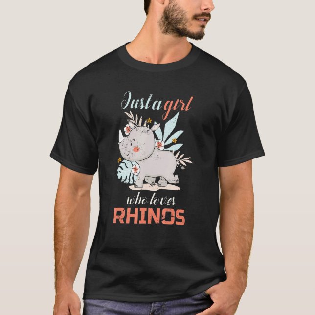 Camiseta Zoo Animal Lover Chicas Rhino (Anverso)