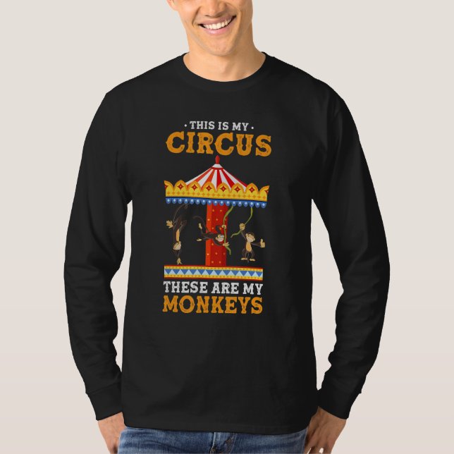 Camiseta Zoo Animal This Is My Circus These Are My Monkeys (Anverso)