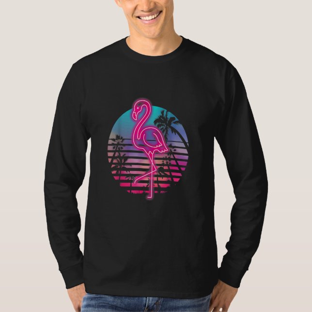 Camiseta Zoo Animal Tropic Summer Sunrise Flamingo (Anverso)