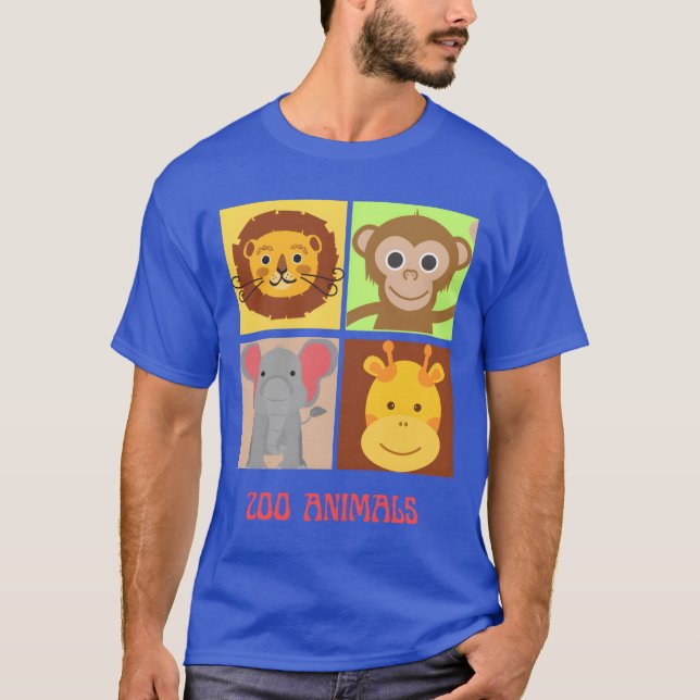 Camiseta zoo animals family (Anverso)